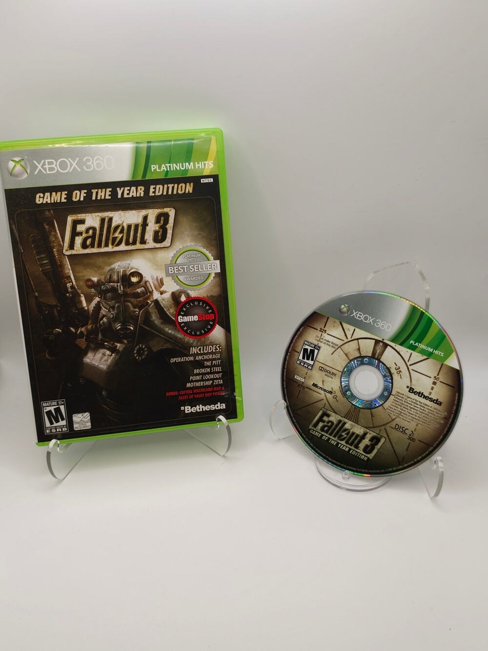 Fallout 3 GOTY Disc 2 only Xbox 360 Case Damage